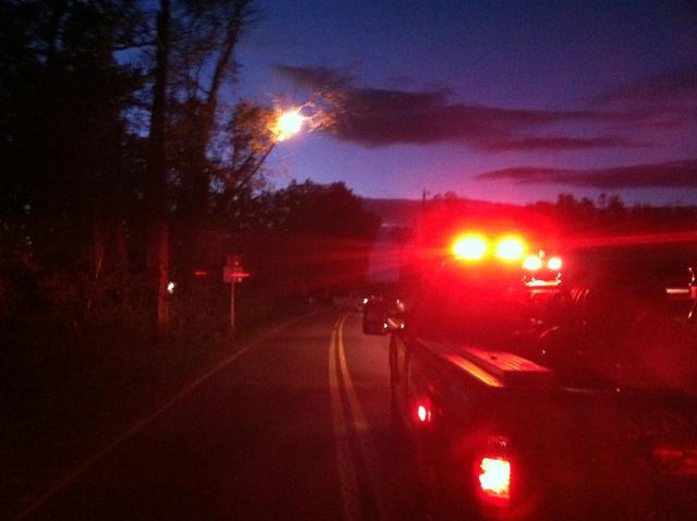 Tree fire during high winds
