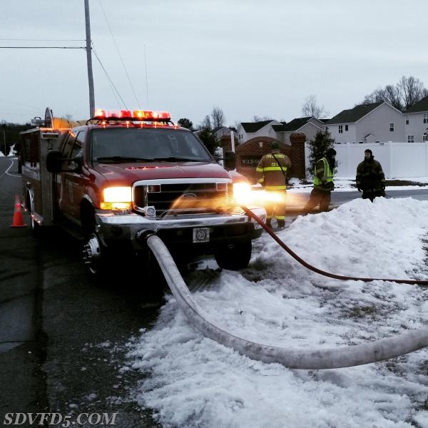 Water Supply 5 on hydrant in Mechanicsville